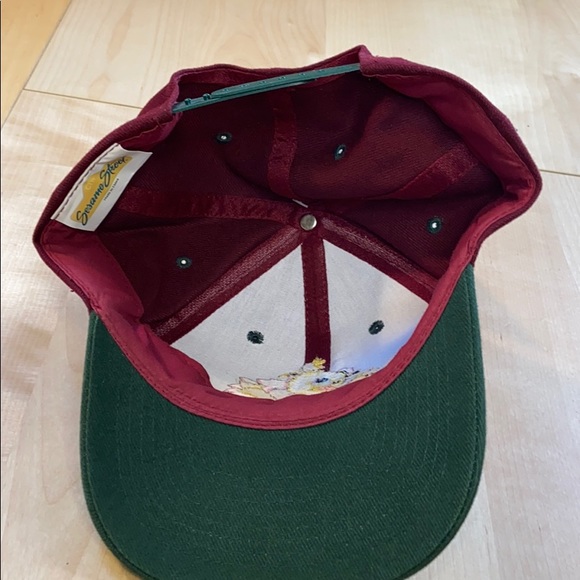 VTG Sesame Street Big Bird Cap Burgundy Snapback - Picture 4 of 5